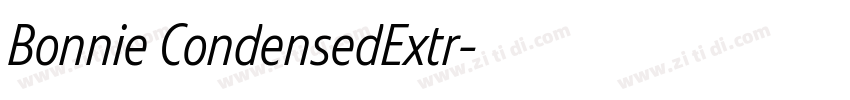 Bonnie CondensedExtr字体转换